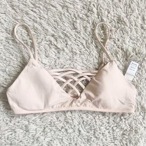 L space bikini top pink